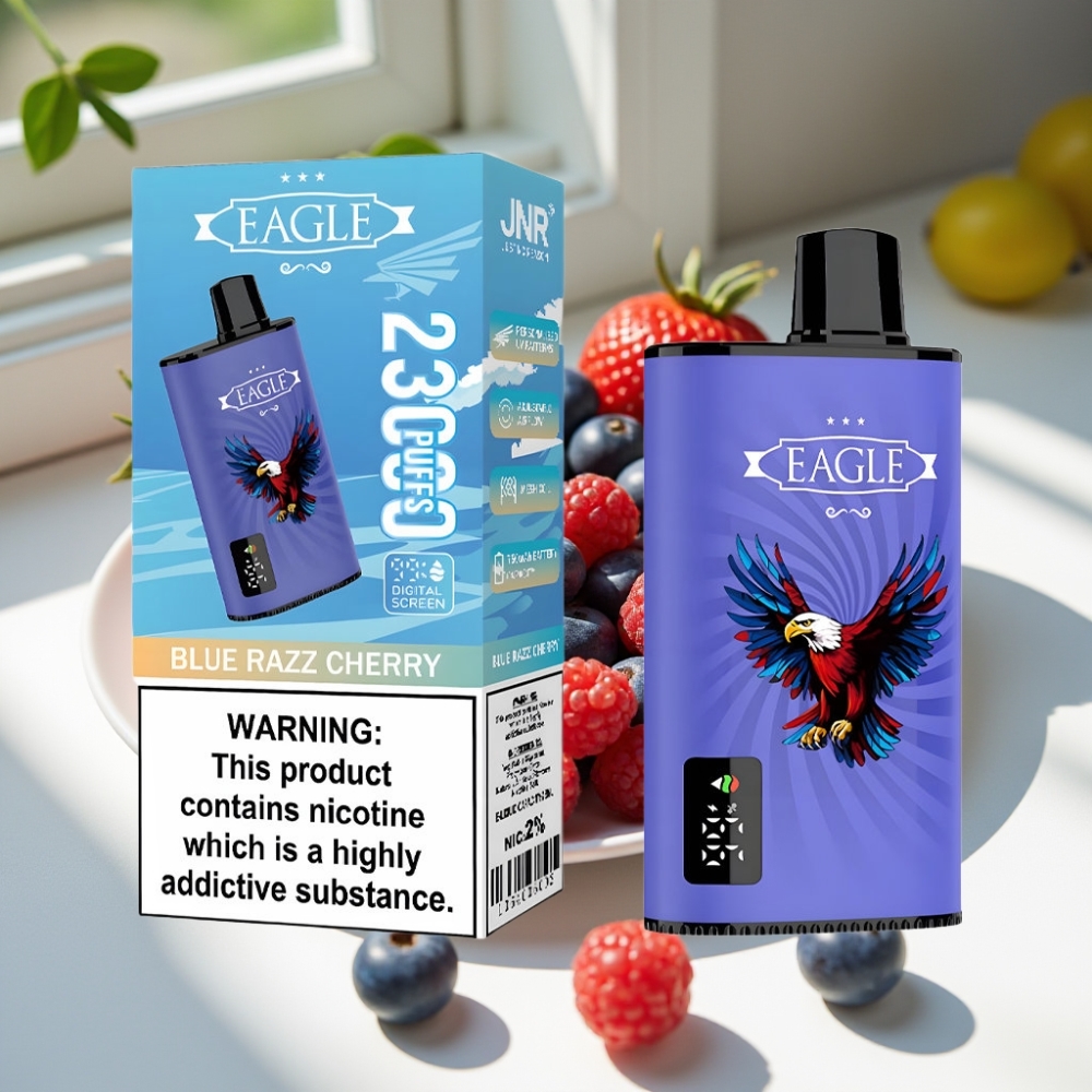 JNR EAGLE Smart 25ml 23000 Puffs Mesh Disposable Vape Blue Razz Cherry