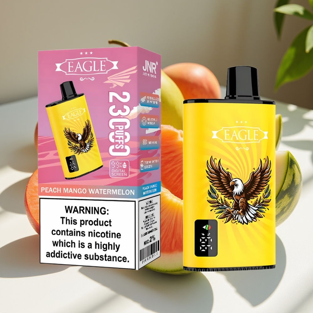 JNR EAGLE Smart 750mAh 25ml 23000 Puffs Disposable Vape Peach Mango Watermelon