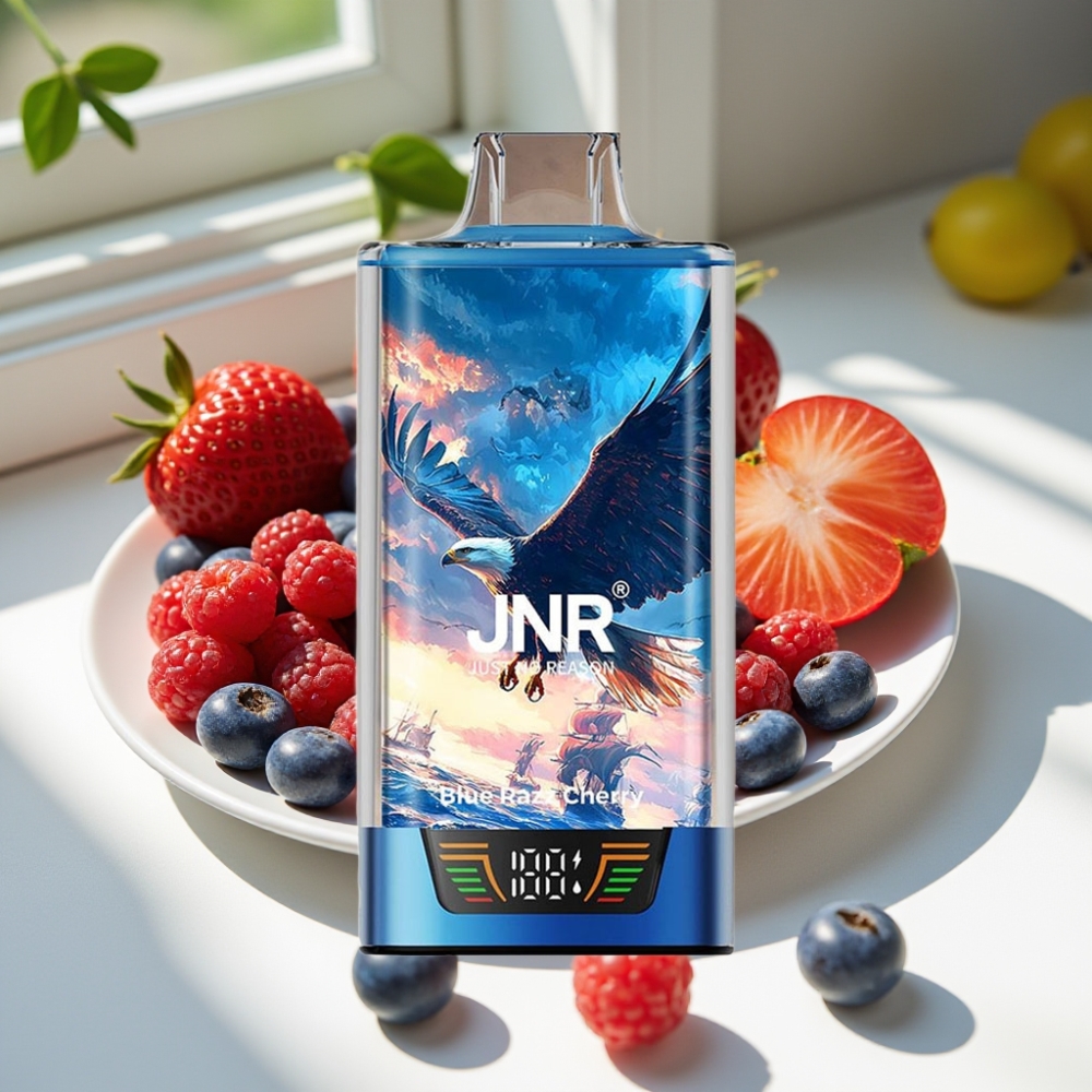 JNR Falcon Pro 28000 Disposable Vape - 30ml, 950mAh, Dual Mesh, Blue Razz Cherry