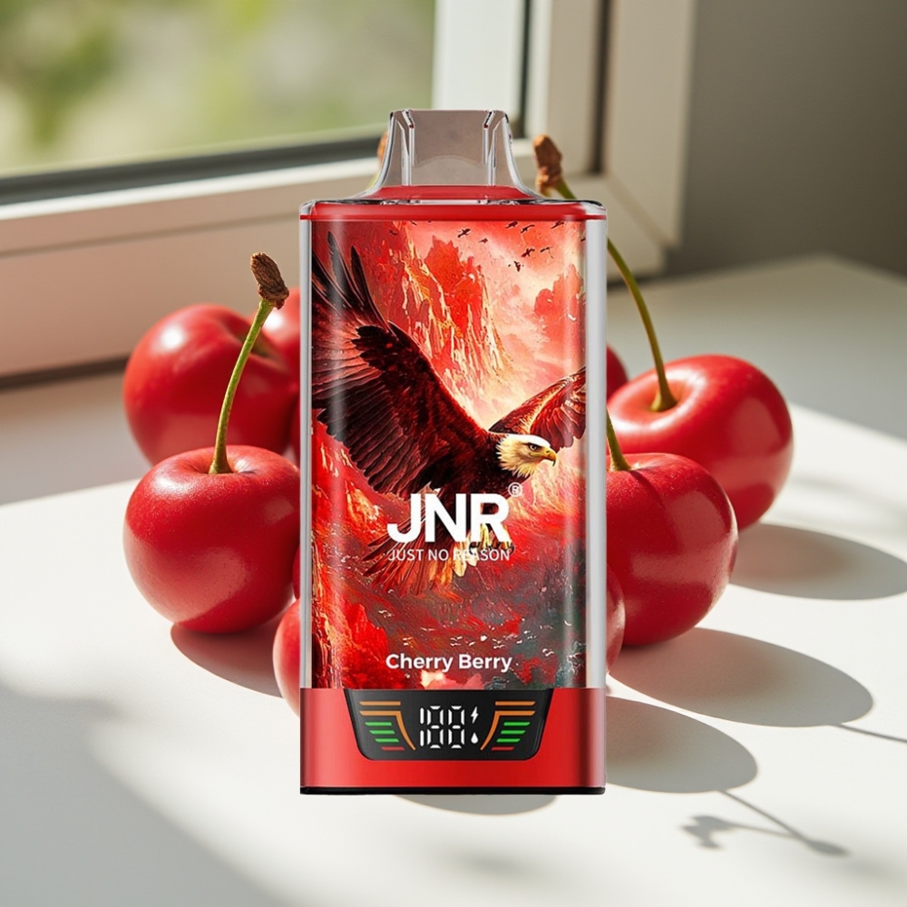 JNR Falcon Pro 28000 Disposable Vape Cherry Berry – 30ml, 950mAh, Dual Mesh Coil
