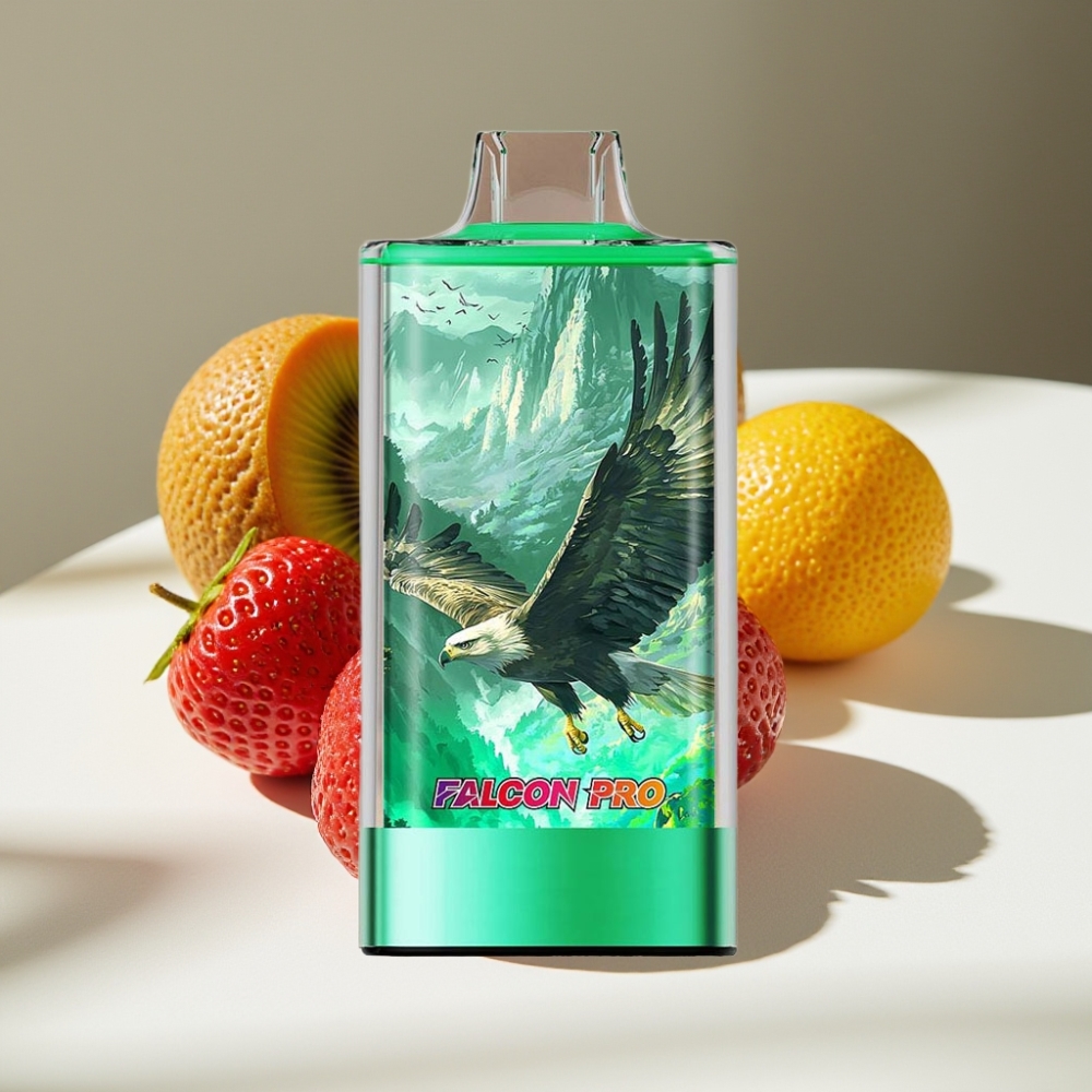 JNR Falcon Pro 28000 Disposable Vape with 30ml & Dual Mesh Coil - Strawberry Kiwi