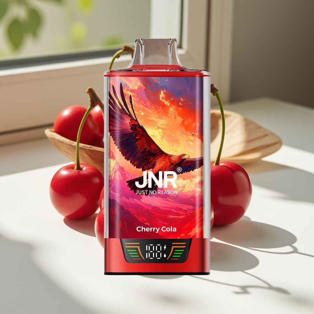 JNR Falcon Pro 28000 Disposable Vape with 30ml Pre-Filled & Dual Mesh Coil - Cherry Cola