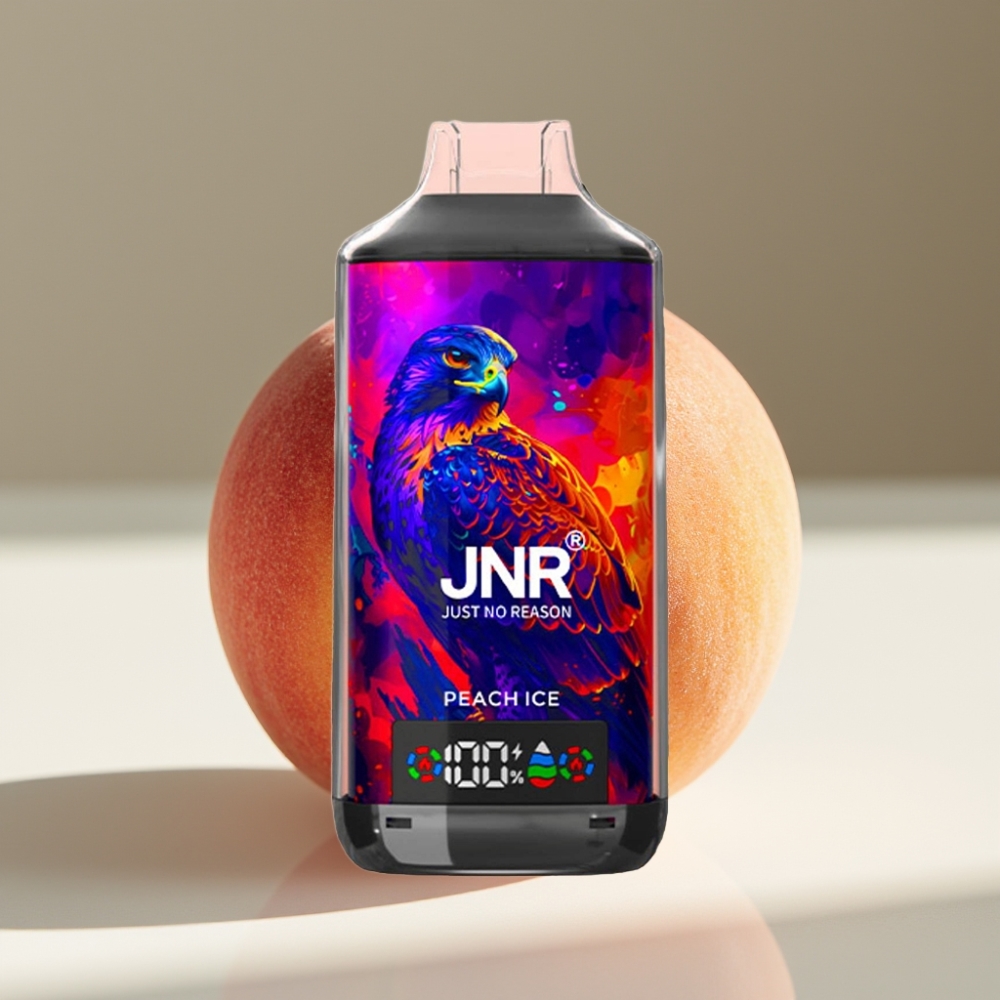 JNR Falcon X 18000 Puffs 24ml Dual Mesh Disposable Vape Peach Ice