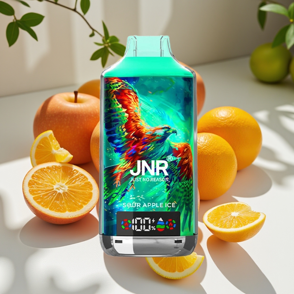 JNR Falcon X 18000 Puffs Dual Mesh Disposable Vape Sour Apple Ice