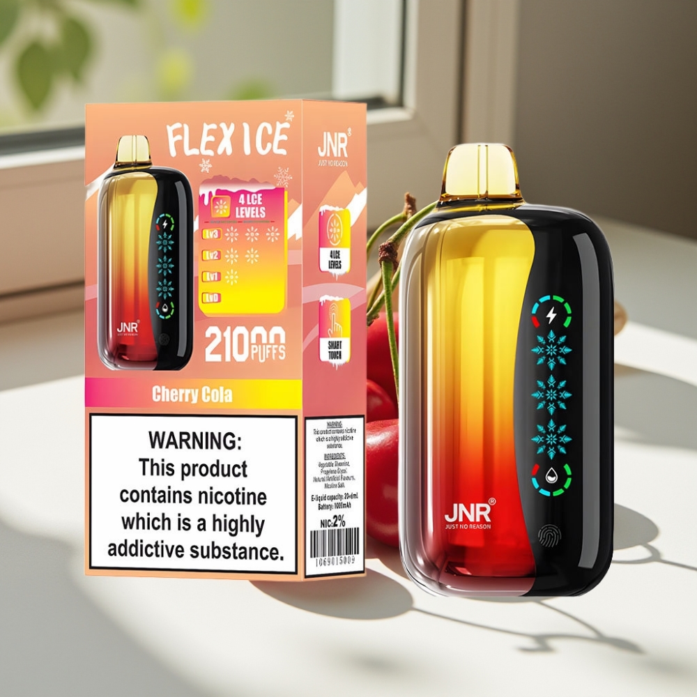 JNR Flex Ice 21000 Puffs Adjustable Airflow Disposable Vape Cherry Cola