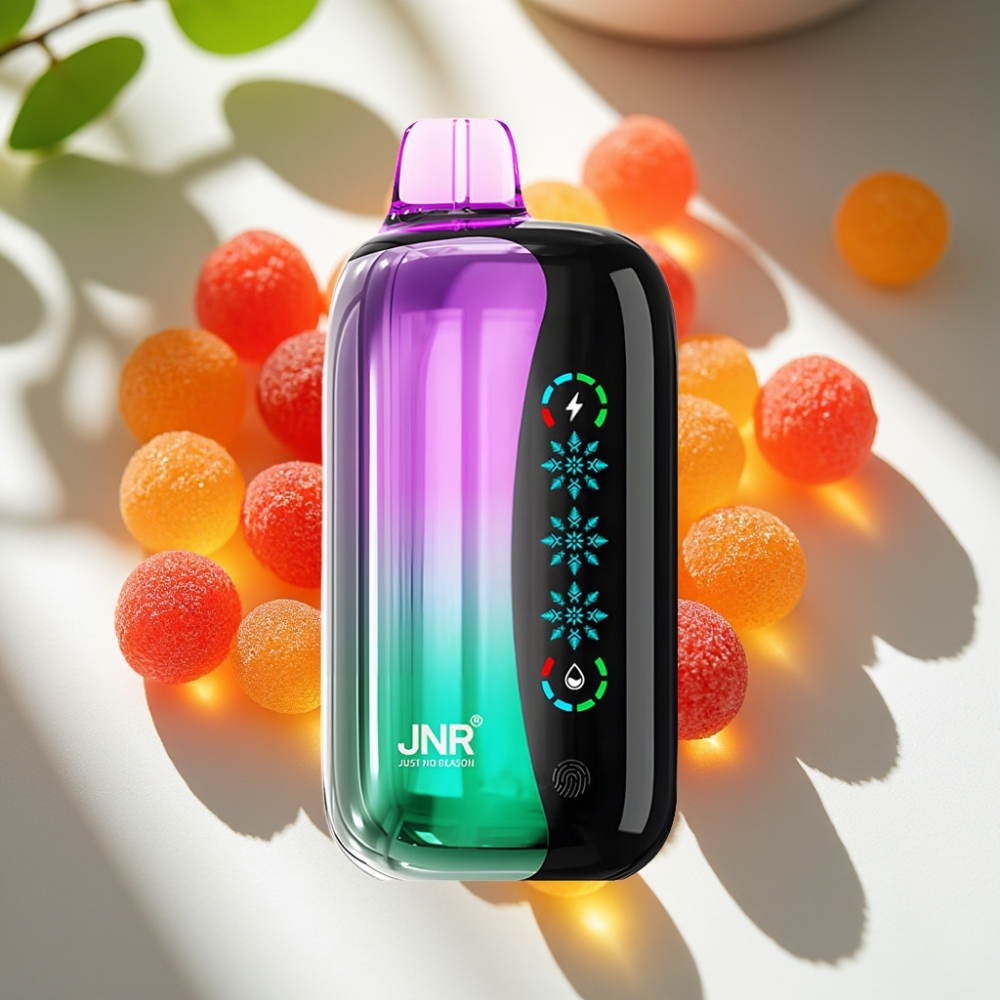 JNR Flex Ice 21000 Puffs Adjustable Airflow Disposable Vape Sour Cherry Gummies