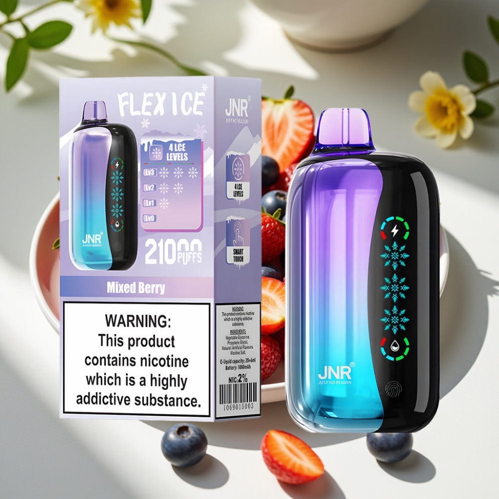 JNR Flex Ice 21000 Puffs Adjustable Airflow Touch Screen Disposable Vape