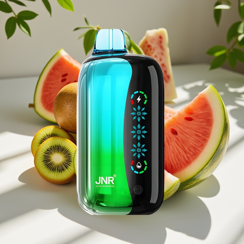 JNR Flex Ice 21000 Puffs Touch Screen Adjustable Airflow Disposable Vape Kiwi Watermelon Ice