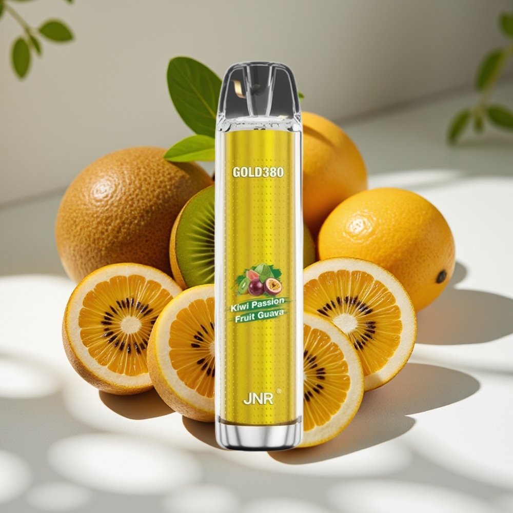 JNR Glod380 6000 Puffs 13ml Mesh Disposable Vape Kiwi Passion Fruit Guava