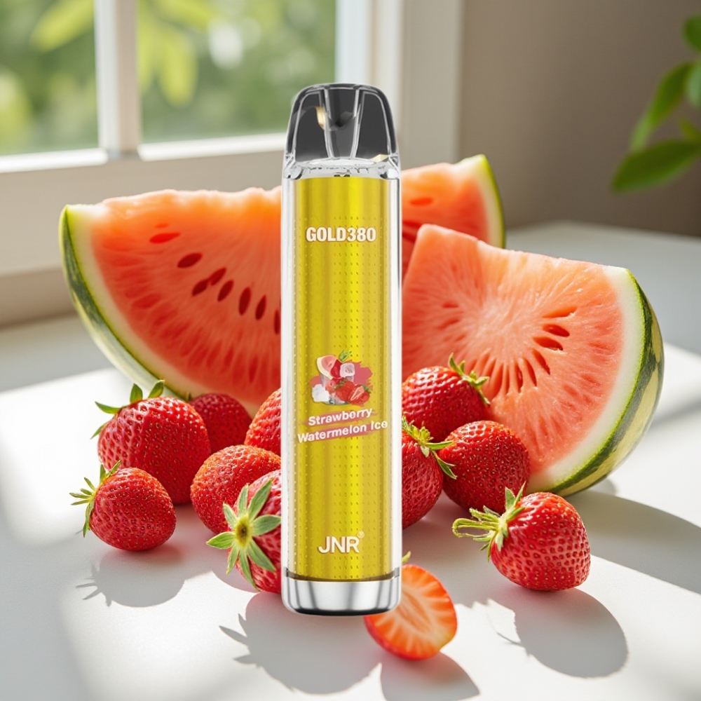 JNR Glod380 6000 Puffs 1500mAh Mesh Disposable Vape Strawberry Watermelon Ice