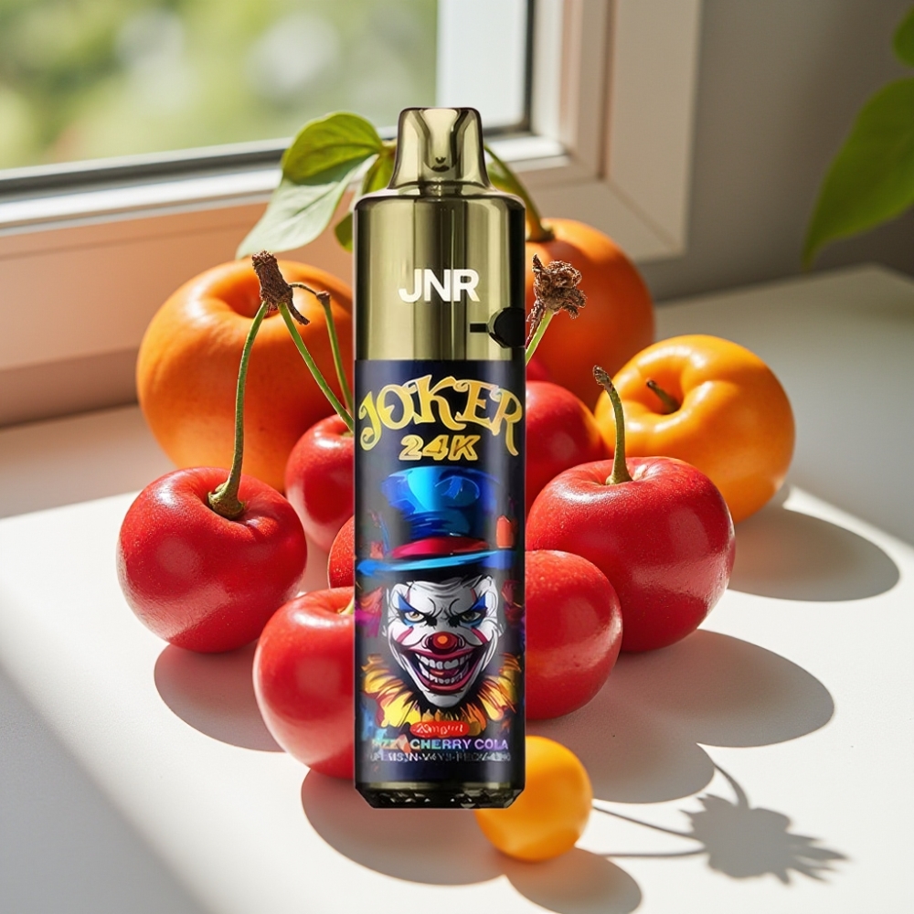 JNR Joker 24K Puffs Refillable Disposable Vape with 800mAh Battery & Type-C Charging - Fizzy Cherry Cola