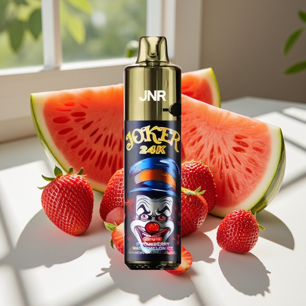 JNR Joker 24K Puffs Refillable Disposable Vape with 800mAh Battery & Type-C Charging - Strawberry Watermelon Ice