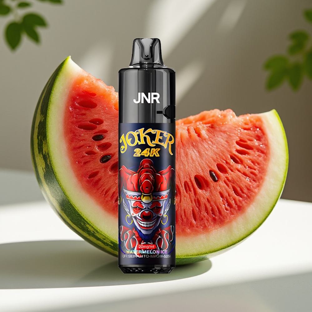 JNR Joker 24K Puffs Refillable Disposable Vape with 800mAh Battery & Type-C Charging – Watermelon Ice