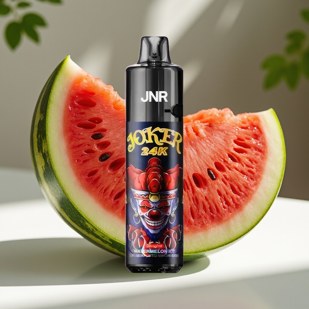 JNR Joker 24K Puffs Refillable Disposable Vape with 800mAh Battery & Type-C Charging – Watermelon Ice
