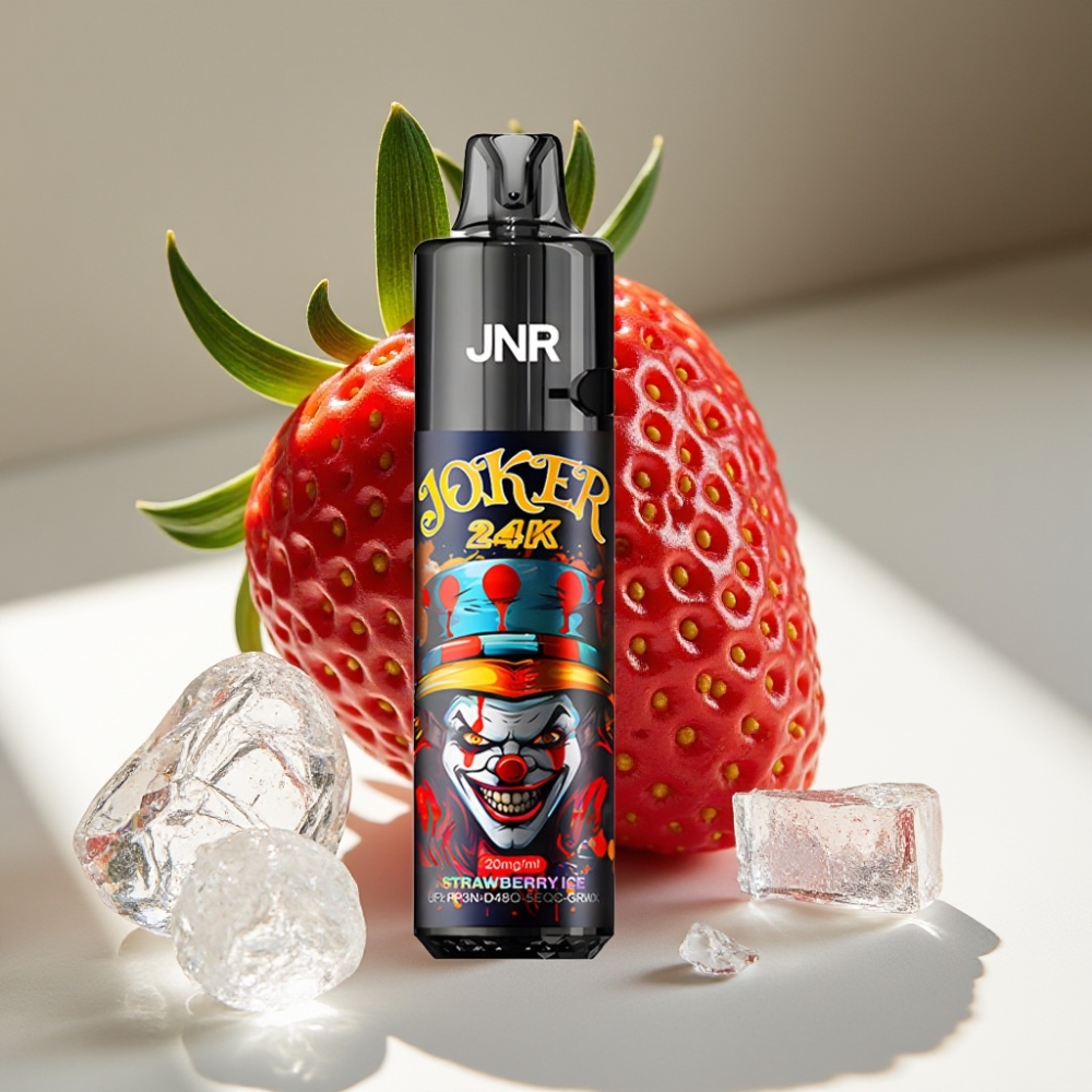 JNR Joker 24K Refillable Pod Disposable Vape with 800mAh Battery & Type-C Charging - Strawberry Ice