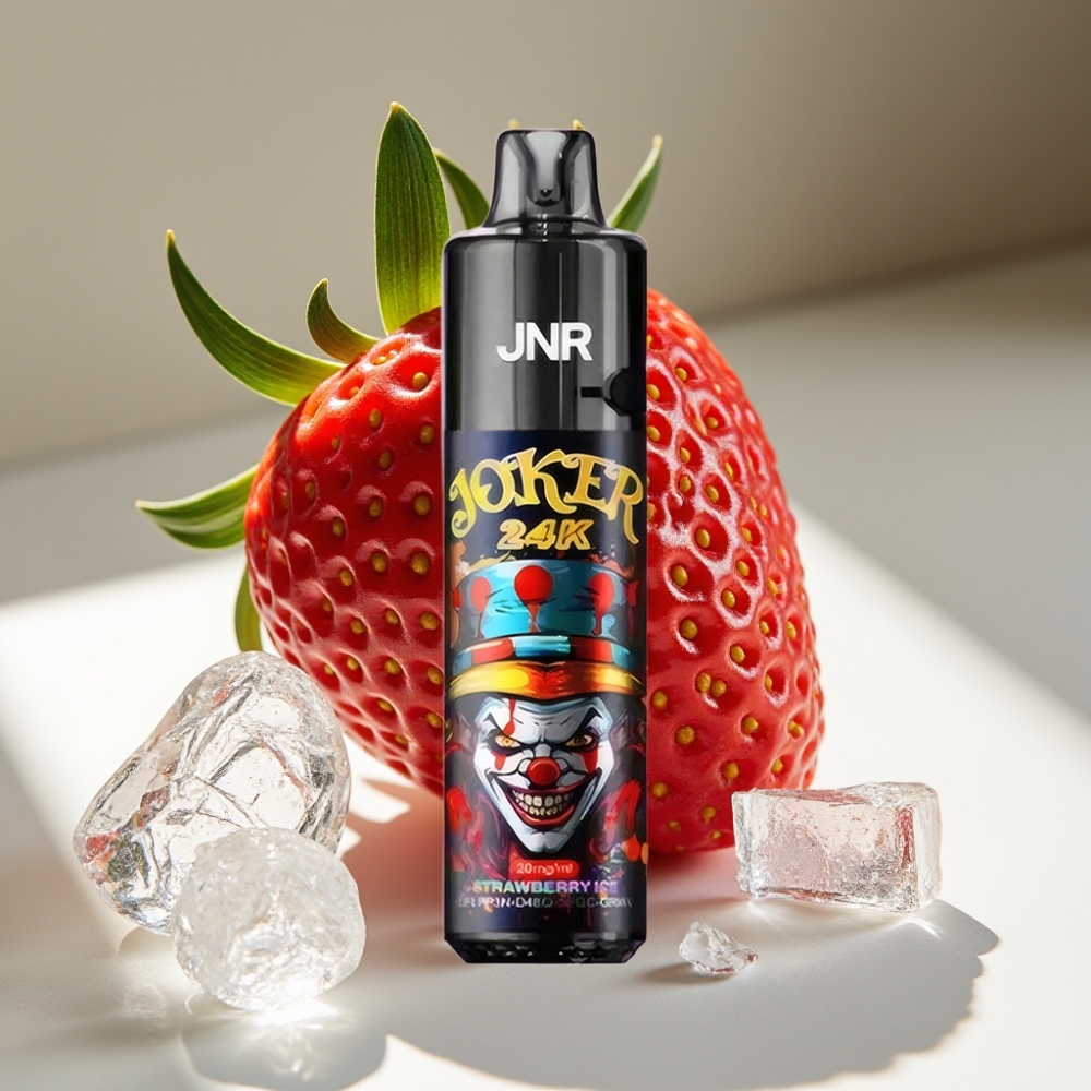 JNR Joker 24K Refillable Pod Disposable Vape with 800mAh Battery & Type-C Charging - Strawberry Ice