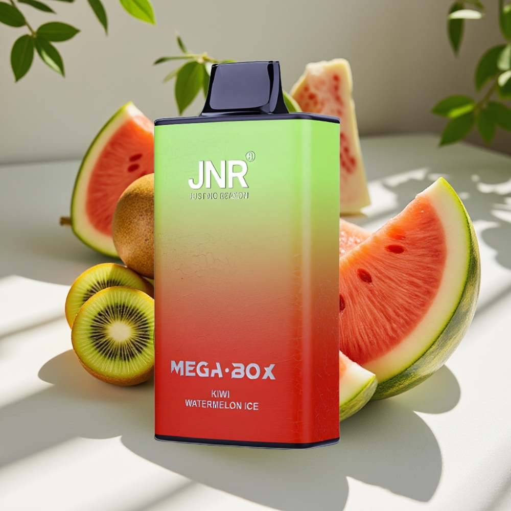 JNR Mega Box 25000 Puffs 30ml Dual Mesh Disposable Vape Kiwi Watermelon Ice