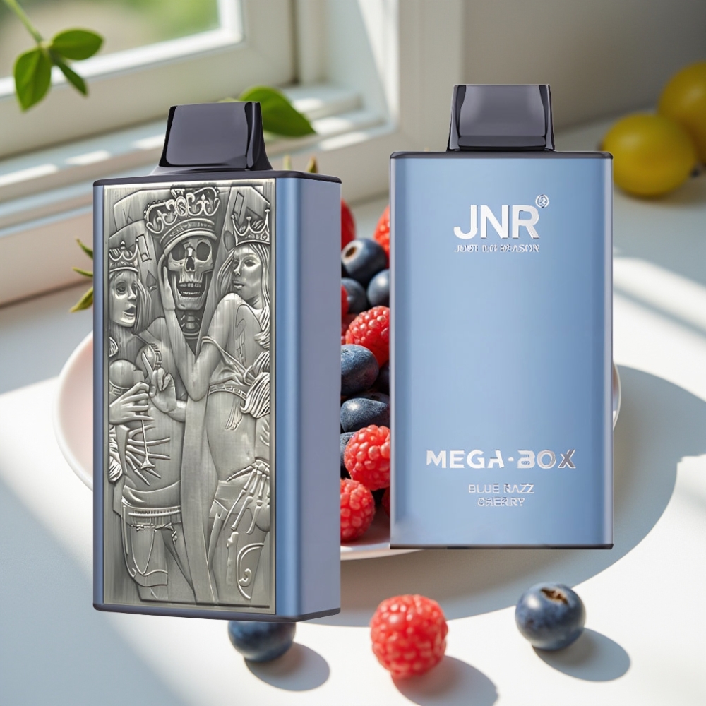 JNR Mega Box 25000 Puffs Dual Mesh Disposable Vape Blue Razz Cherry