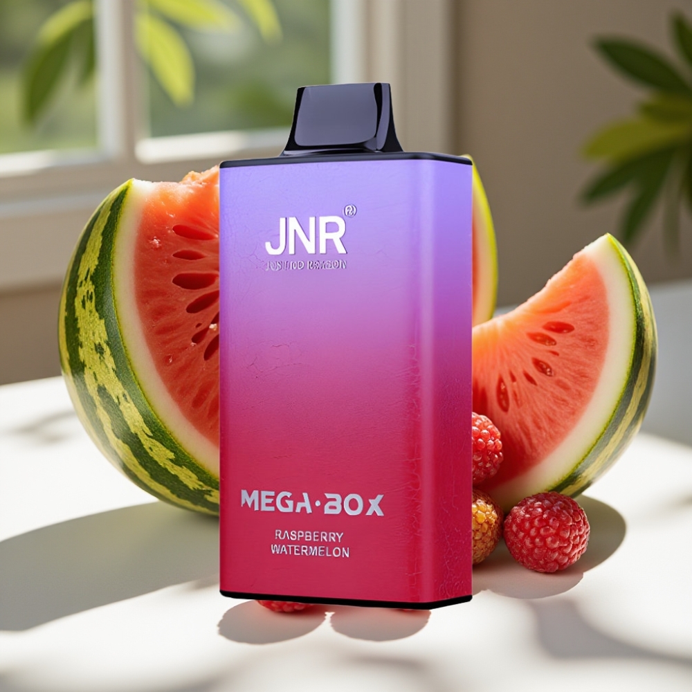 JNR Mega Box 25000 Puffs Dual Mesh Disposable Vape Raspberry Watermelon