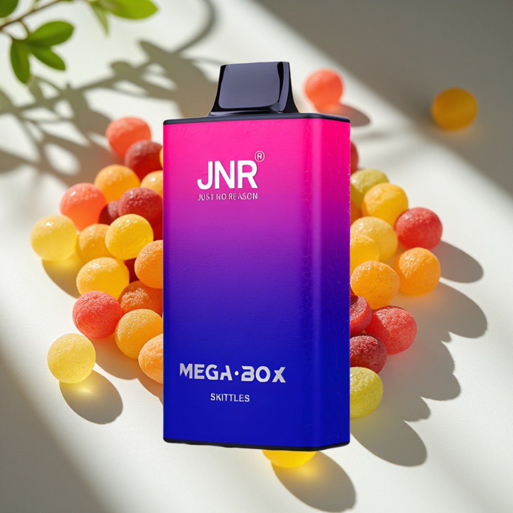 JNR Mega Box 25000 Puffs Dual Mesh Disposable Vape Skittles