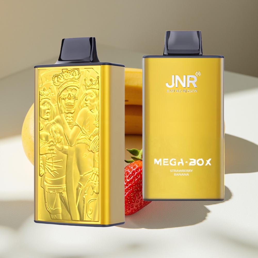JNR Mega Box 25000 Puffs Dual Mesh Disposable Vape Strawberry Banana