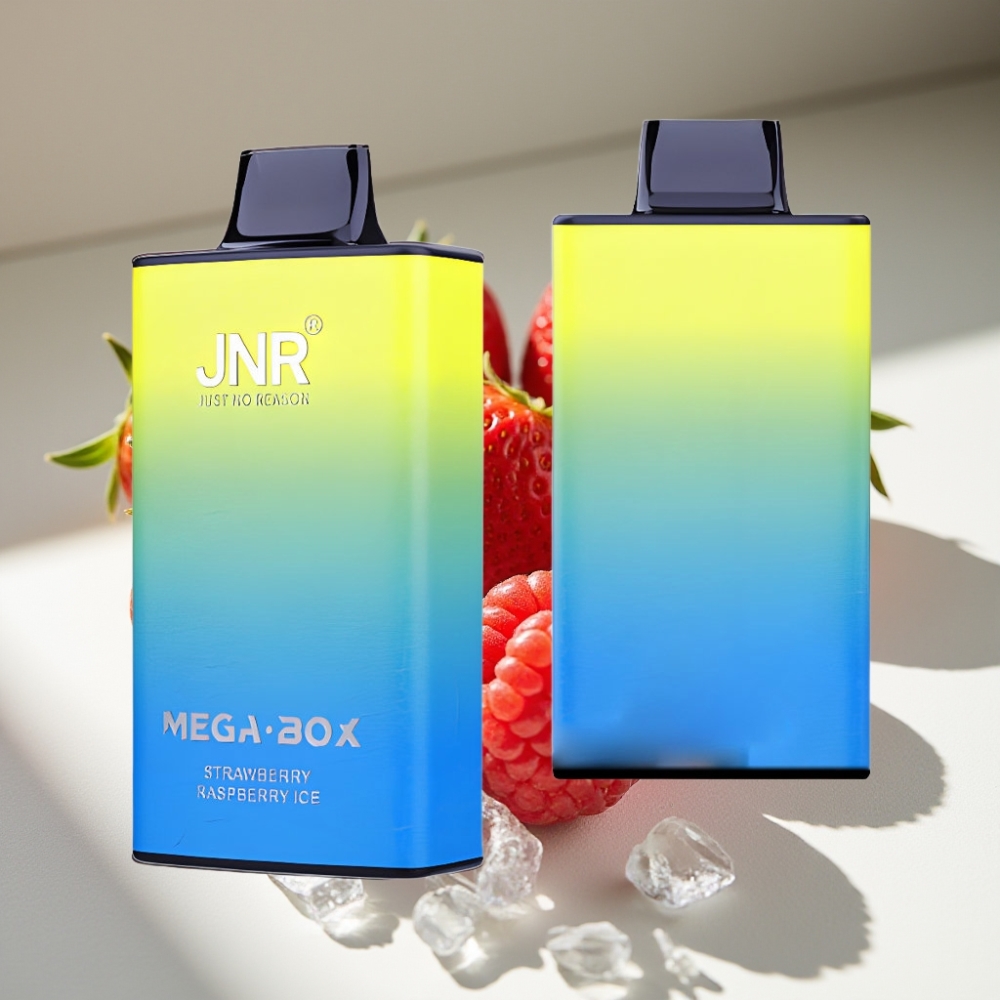 JNR Mega Box 25000 Puffs Dual Mesh Disposable Vape Strawberry Raspberry Ice