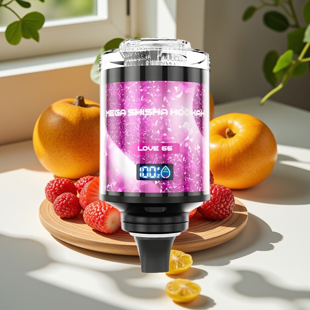 JNR Mega Shisha Hookah 100K 60ml 2200mAh Desktop Compatibility
