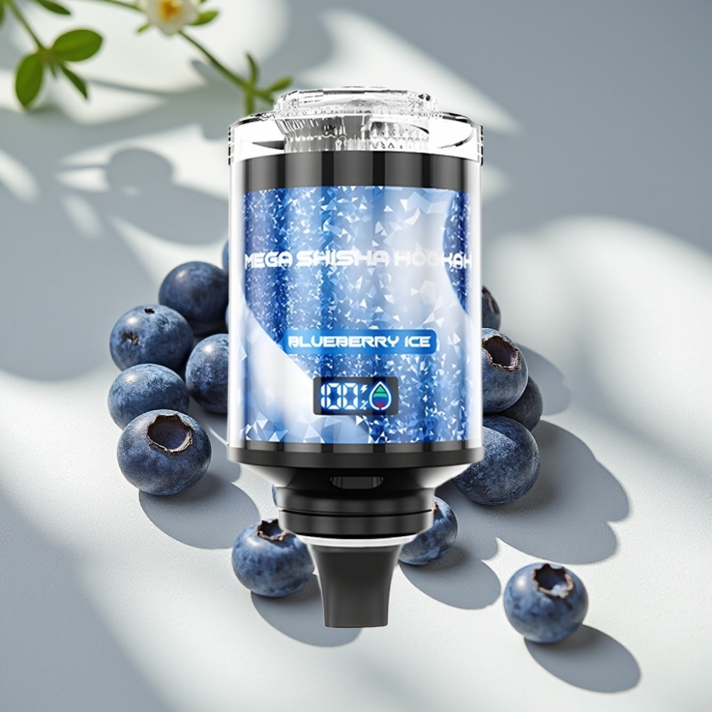 JNR Mega Shisha Hookah 100K Desktop Compatibility 60ml 2200mAh Blueberry Ice