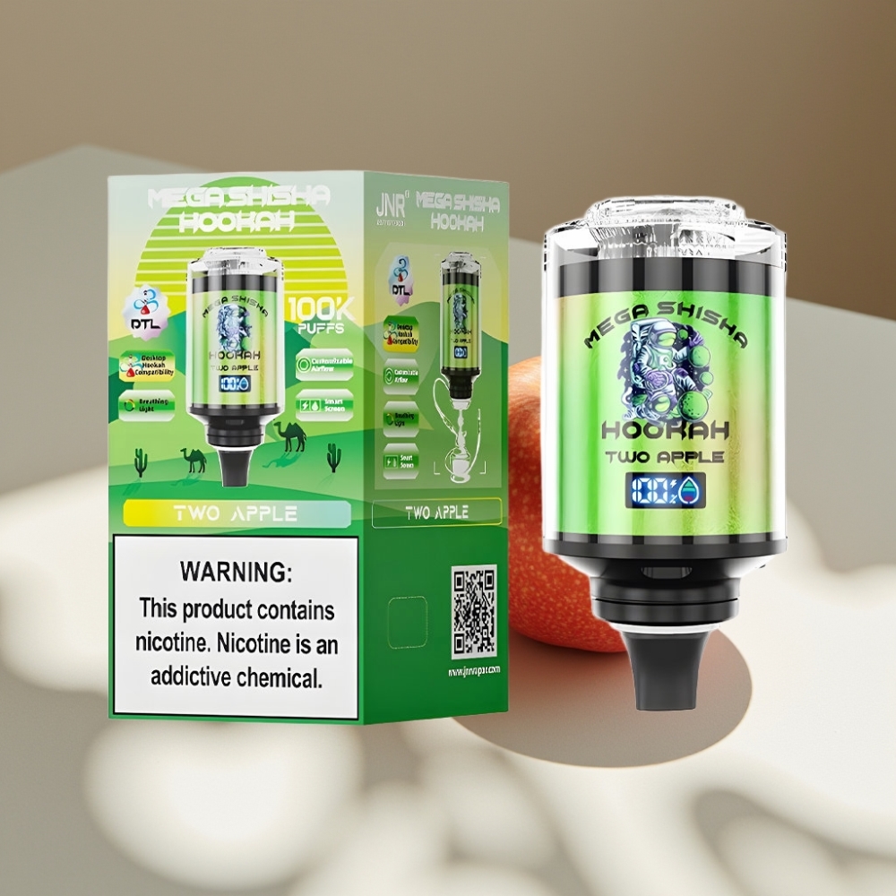 JNR Mega Shisha Hookah 100K Desktop with 60ml Capacity & Smart Screen