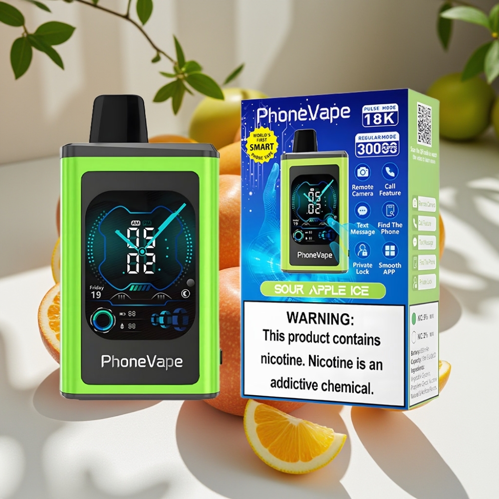 JNR PhoneVape 30000 Turbo Disposable Vape with Adjustable Airflow & App Control