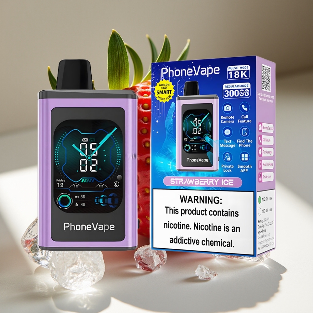 JNR PhoneVape Turbo 30000 Disposable Vape with Adjustable Airflow & App Control