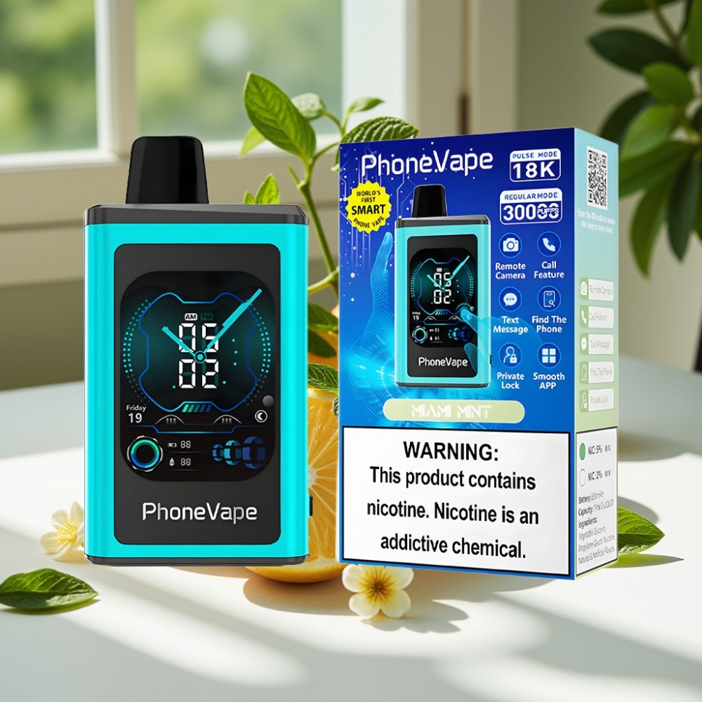 JNR PhoneVape Turbo 30000 Disposable Vape with App Control & Adjustable Airflow