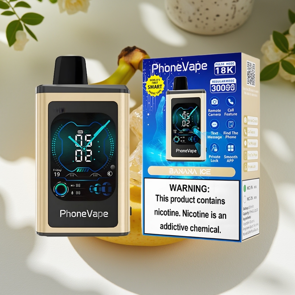JNR PhoneVape Turbo 30000 Puffs with Adjustable Airflow & App Control Disposable Vape