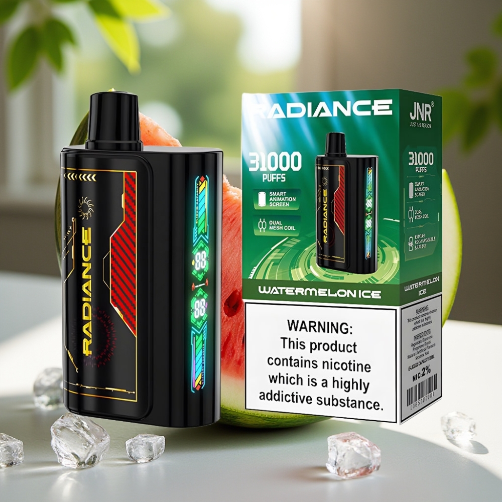 JNR Radiance 31000 Puffs 28ml Dual Mesh Disposable Vape WATERMELON ICE