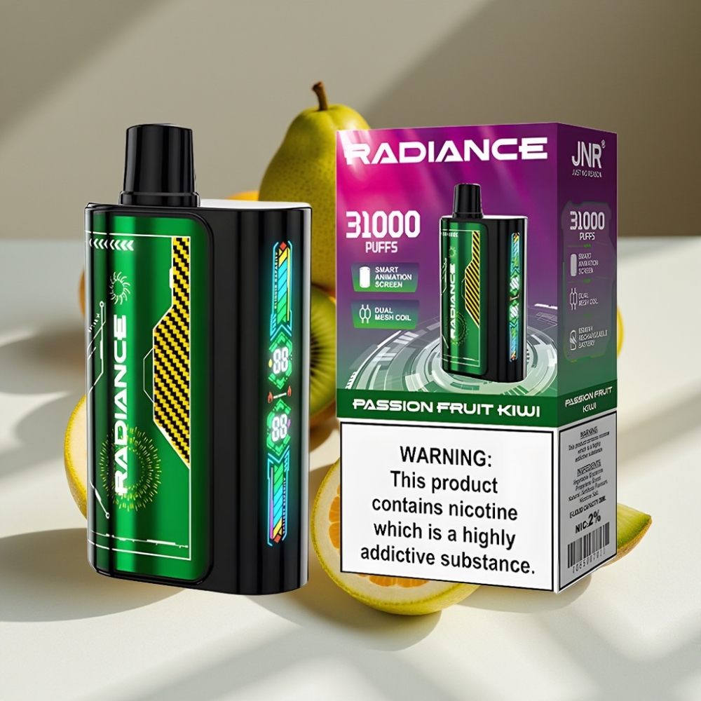 JNR Radiance 31000 Puffs Dual Mesh Disposable Vape Passion Fruit Kiwi