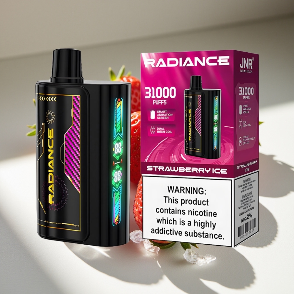 JNR Radiance 31000 Puffs Dual Mesh Disposable Vape STRAWBERRY ICE