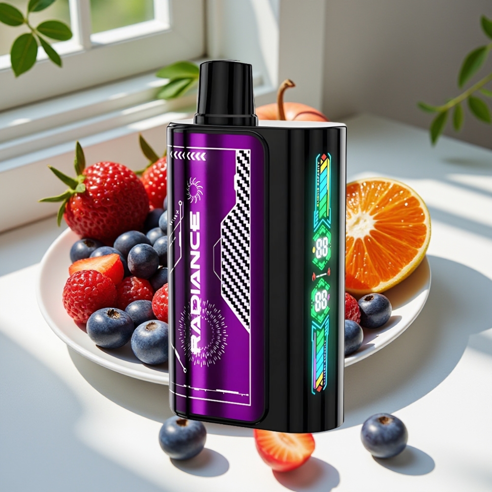 JNR Radiance 31000 Puffs Dual Mesh Rechargeable Disposable Vape Blue Razz Cherry