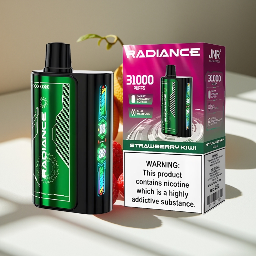 JNR Radiance 31000 Puffs Dual Mesh Strawberry Kiwi Disposable Vape