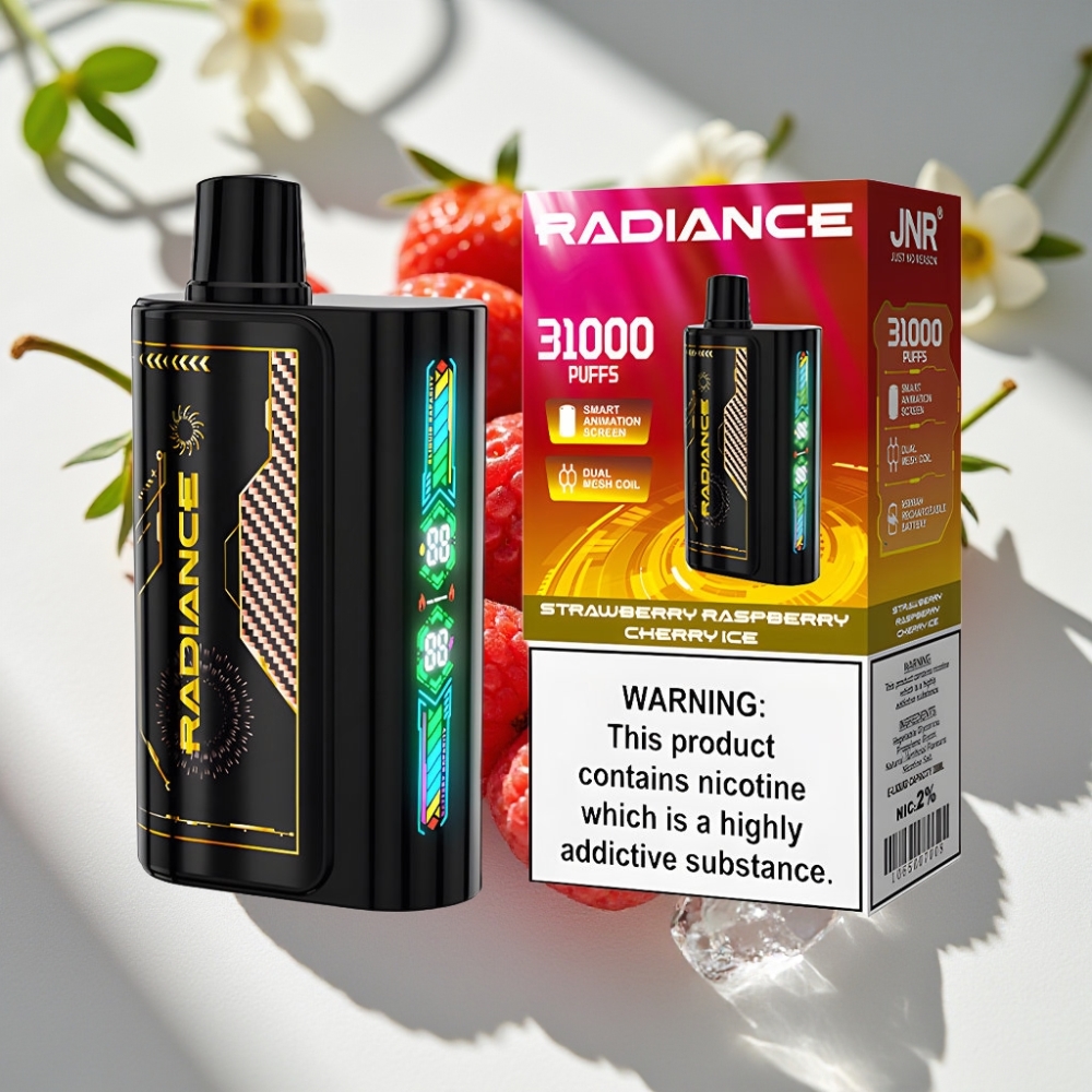 JNR Radiance 31000 Puffs Dual Mesh Strawberry Raspberry Cherry Ice Disposable Vape