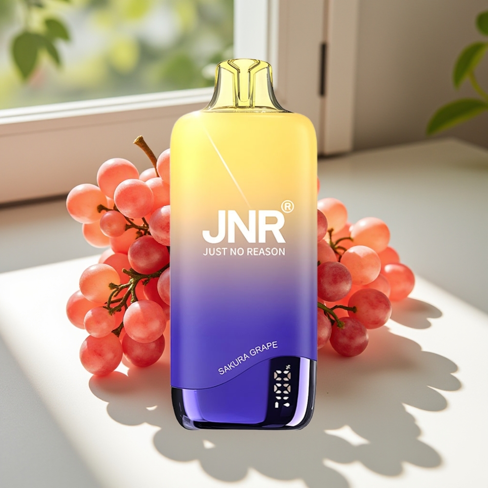 JNR Rainbow 10500 Puffs 18ml Mesh Disposable Vape Sakura Grape