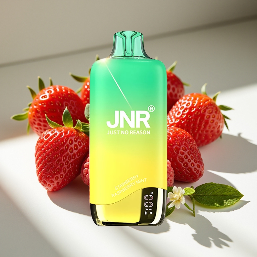 JNR Rainbow 10500 Puffs 18ml Mesh Disposable Vape Strawberry Raspberry Mint