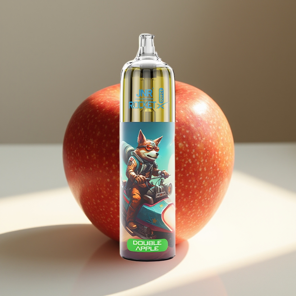 JNR Rocket-X 12400 Puffs Adjustable Airflow RGB Disposable Vape Double Apple