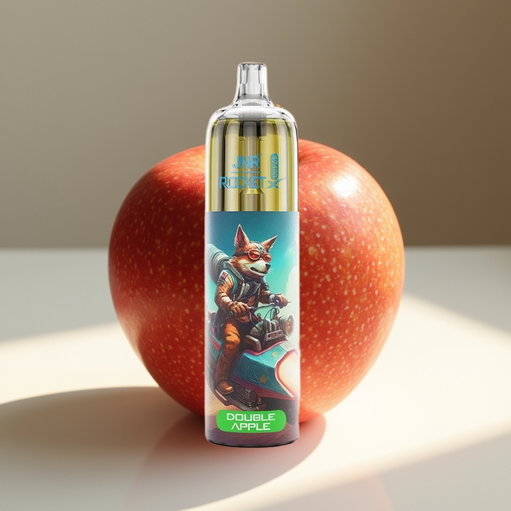JNR Rocket-X 12400 Puffs Adjustable Airflow RGB Disposable Vape Double Apple
