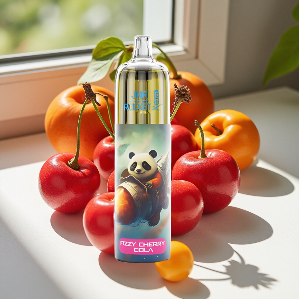 JNR Rocket-X 12400 Puffs Adjustable Airflow RGB Disposable Vape Fizzy Cherry Cola