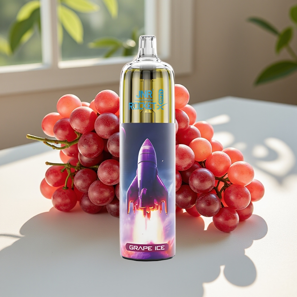 JNR Rocket-X 12400 Puffs Adjustable Airflow RGB Disposable Vape Grape Ice