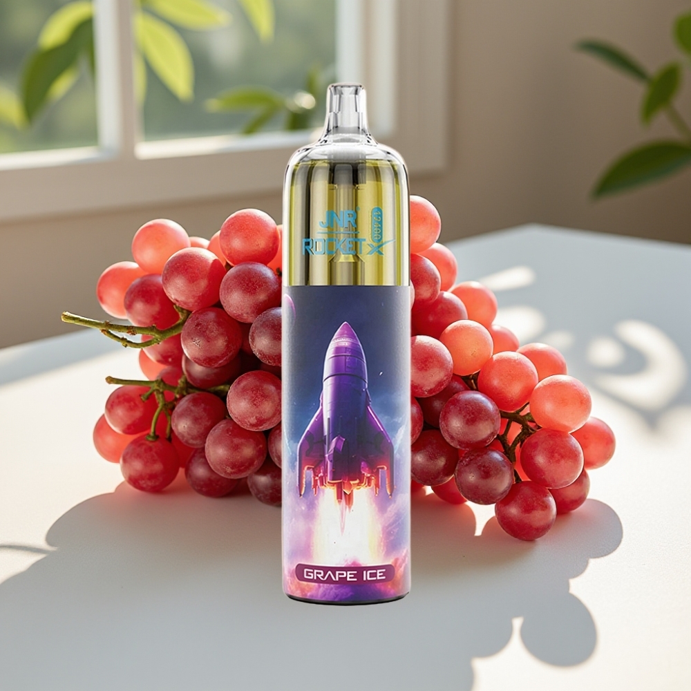 JNR Rocket-X 12400 Puffs Adjustable Airflow RGB Disposable Vape Grape Ice
