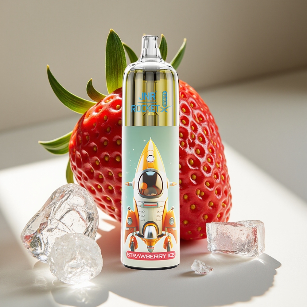 JNR Rocket-X 12400 Puffs Adjustable Airflow RGB Disposable Vape Strawberry Ice