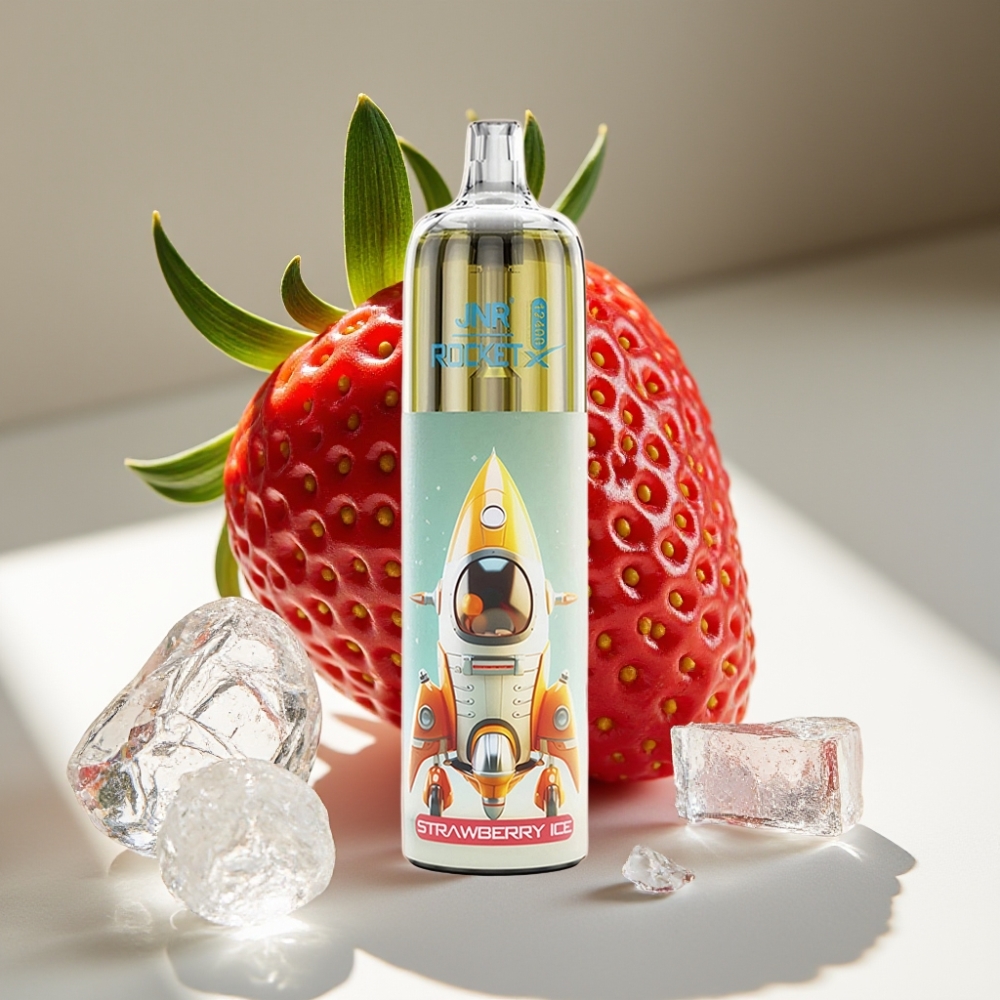 JNR Rocket-X 12400 Puffs Adjustable Airflow RGB Disposable Vape Strawberry Ice