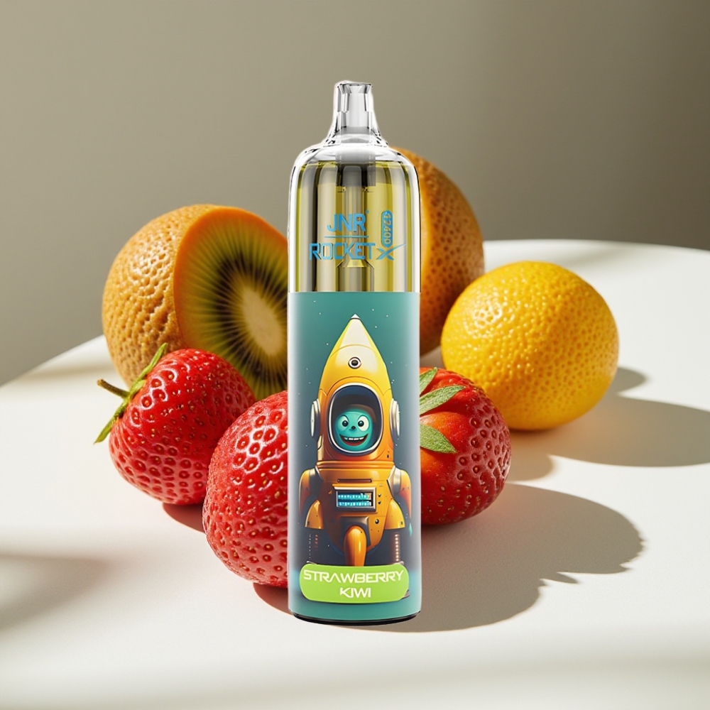 JNR Rocket-X 12400 Puffs Adjustable Airflow RGB Disposable Vape Strawberry Kiwi