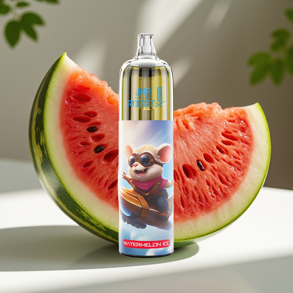 JNR Rocket-X 12400 Puffs Adjustable Airflow RGB Disposable Vape Watermelon Ice